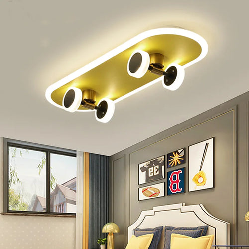 plafonnier scooter boy lampe décorative pour chambre enfant