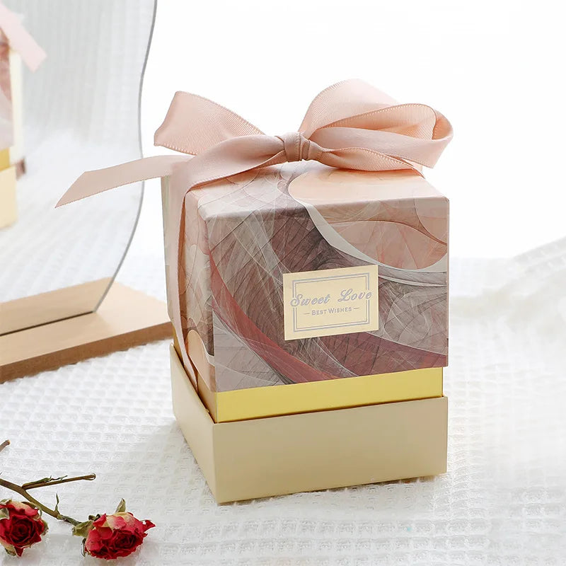 bougie parfumée fleurs séchées en cire de soja décorative et romantique - vue 13 sur 16