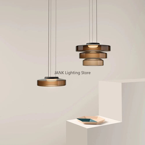 Suspension en verre minimaliste design style italien - vue 2 sur 24