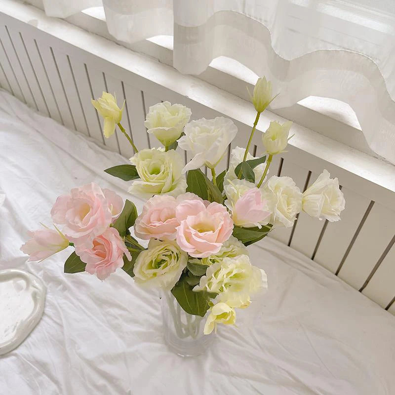 grandes roses artificielles en soie pour décorations diverses - vue 5 sur 10