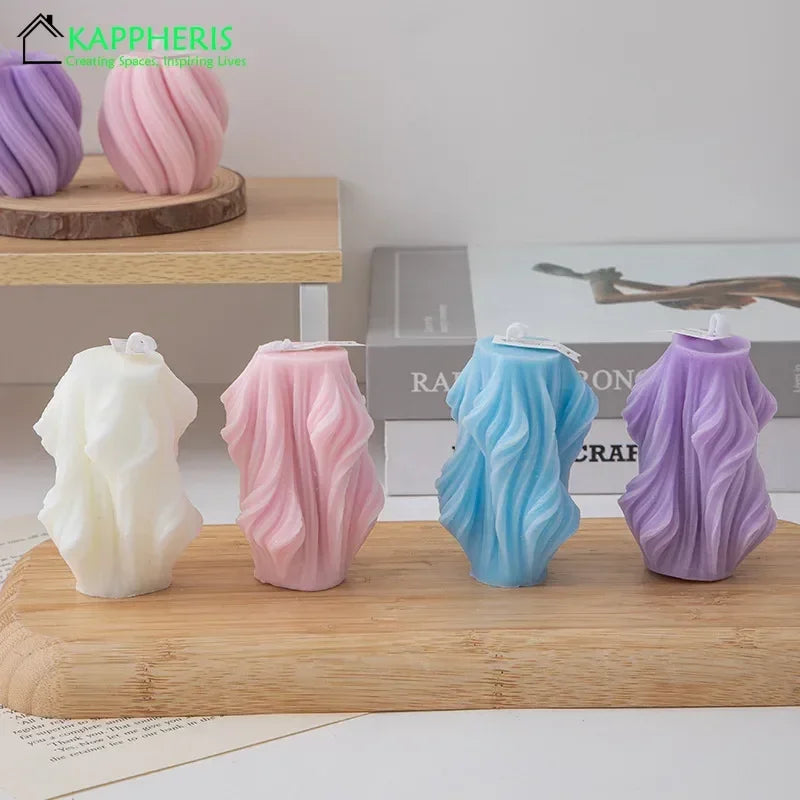 bougies parfumées tourbillonnantes décoratives esthétiques aromatiques pour la maison - vue 4 sur 20