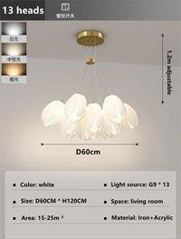 suspension moderne design intérieur en led pour décoration élégante