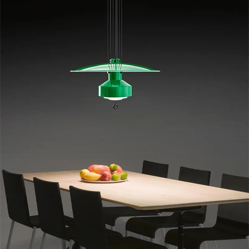 Lampe à Suspension réglable design lampe à Suspension Saliscendi nordique pour cuisine Restaurant lampe suspendue extensible créative - vue 6 sur 10