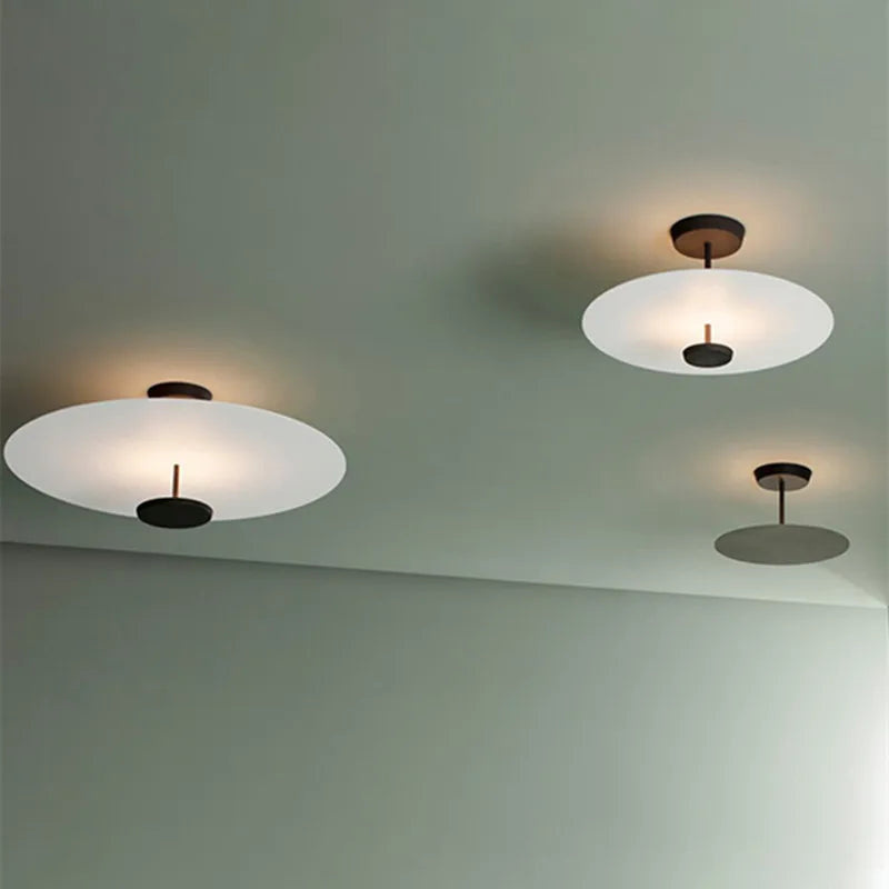 Plafonnier scandinave design nordique minimaliste plafonniers à intensité variable décoration de salon lampe de couleur de chambre créative