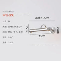 Decorative brass wall light in minimalist Japanese retro style