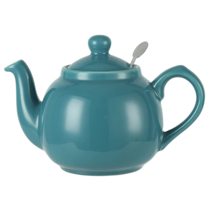 theiere farmhouse ceramique avec filtre inox style anglais - vue 3 sur 5