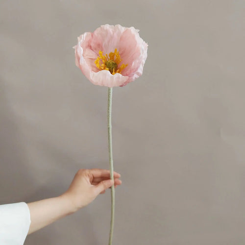 branche de fleurs artificielles pavot pour décoration et bricolage - vue 10 sur 10