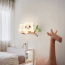 applique murale led ours dessin animé pour chambre d'enfants