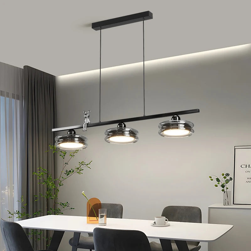 suspension minimaliste italienne pour éclairage intérieur moderne