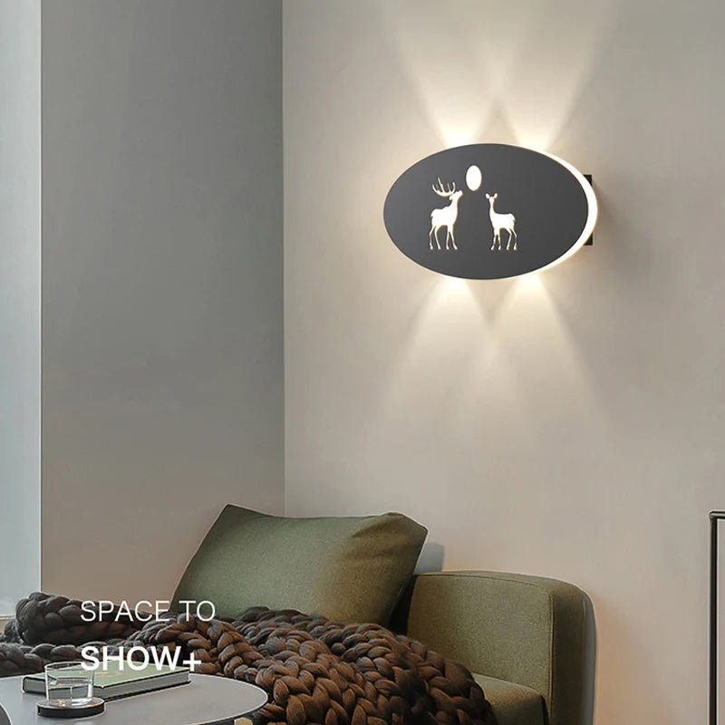 applique murale led double tête style nordique pour hôtel - vue 3 sur 12