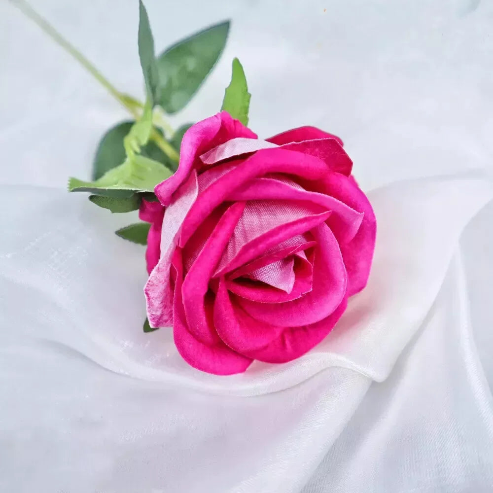 rose artificielle en soie pour décoration de mariage et événements - vue 22 sur 28