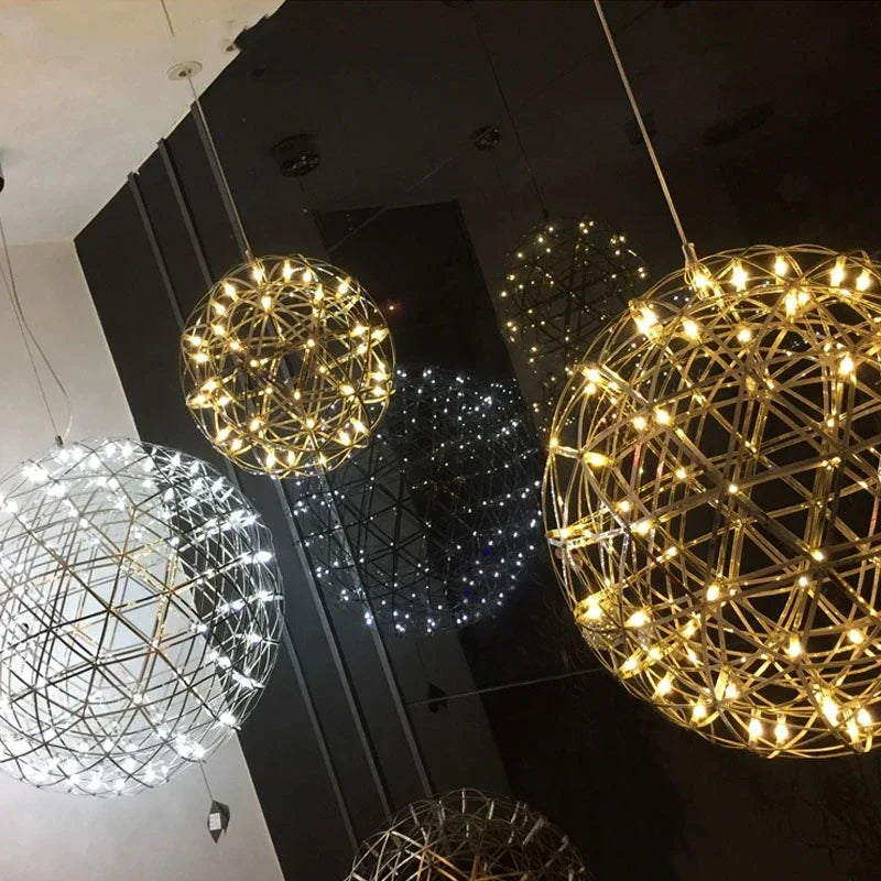 boule d'étincelle led pour décoration de fête restaurant - vue 7 sur 6