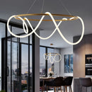 Minimalist designer chandelier for bar and dining space decor