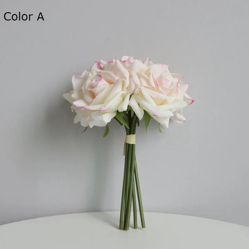 Realistic artificial rose bouquet for weddings and decoration - vue 8 sur 15