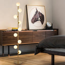 lampadaire moderne en verre doré pour décoration intérieure nordique
