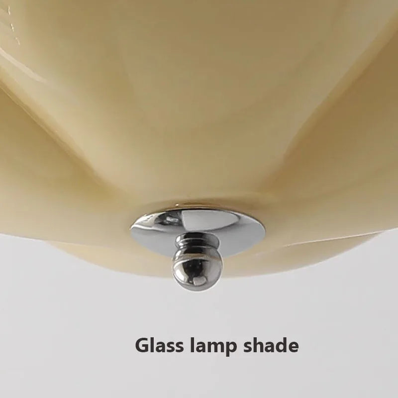 lustre minimaliste en verre style rétro led - vue 7 sur 9