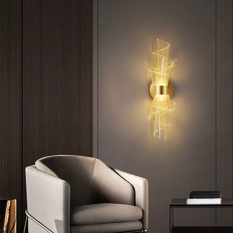 Applique murale LED nordique luxe - vue 4 sur 9