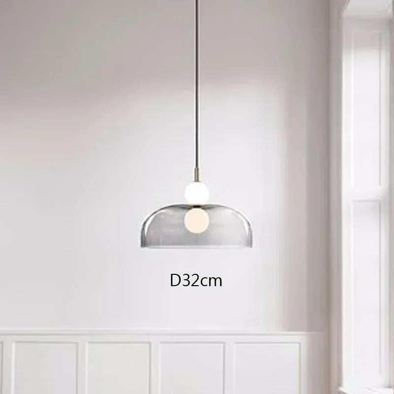 suspension post-moderne en verre pour décoration intérieure - vue 4 sur 15