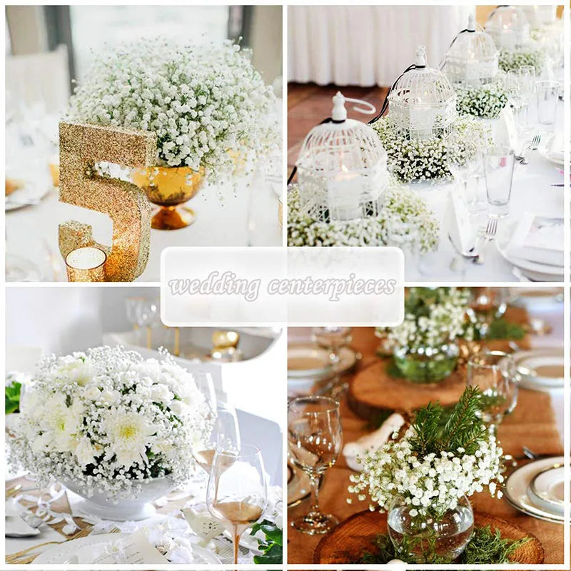 lot de bouquets de fleurs artificielles pour décoration festive et mariage - vue 4 sur 9