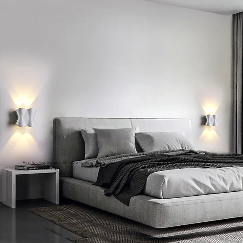 applique murale led moderne pour extérieur et décoration jardin - vue 4 sur 12