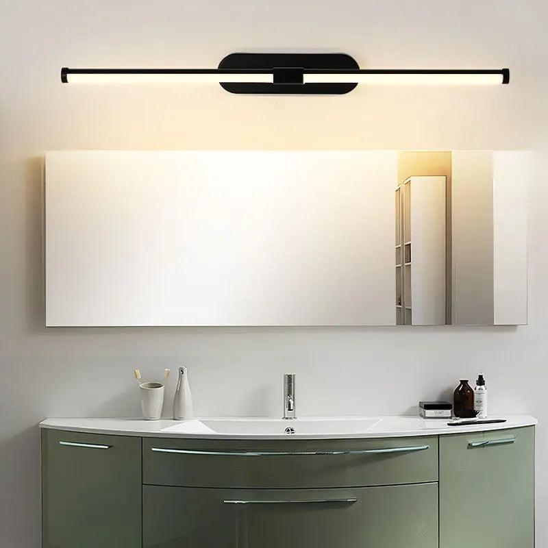 miroir cosmétique antibuée étanche avec éclairage led moderne - vue 4 sur 7