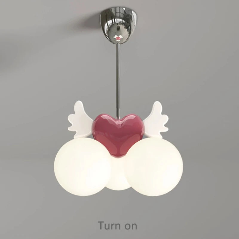lustre lumière résine angle plafond enfant fille - vue 4 sur 6