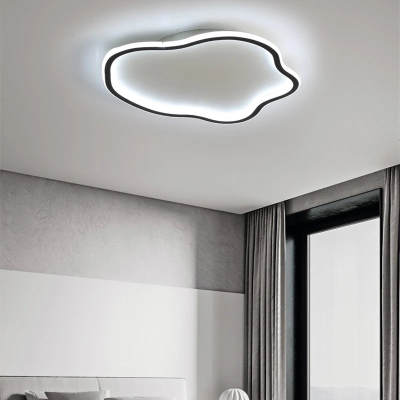 Plafond moderne à LEDs lampes lustre modélisation créative plafonnier salon chambre simple rond décor à la maison éclairage intérieur - vue 4 sur 13