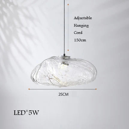 lustre en verre design nuage pour intérieur décoratif lumineux - vue 11 sur 21
