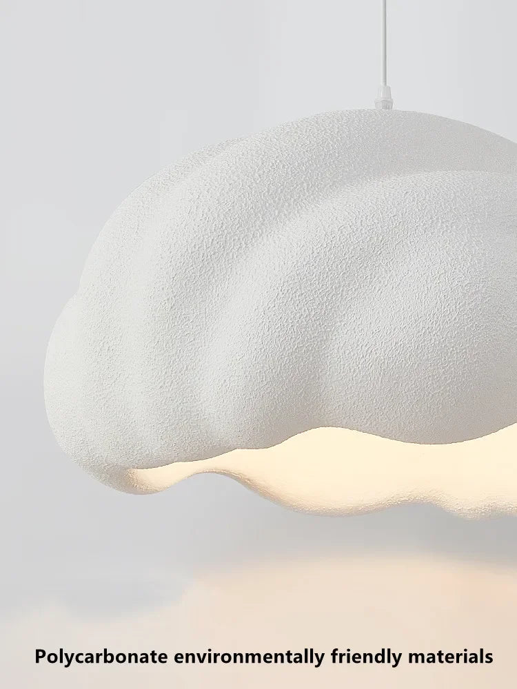 French Dining Room Wabi Sabi LED Pendant Lamp Nordic Cream Style Bar Bedroom Chandelier Fixture Model Room Bar Decorative Lights - vue 7 sur 11
