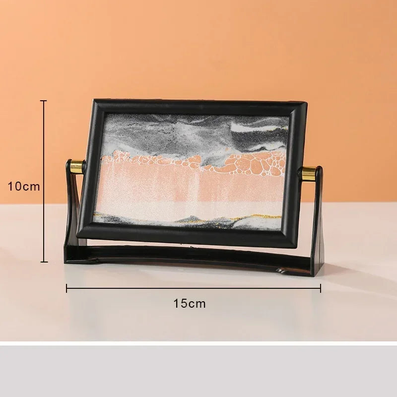 peinture artistique en mouvement sur sable créatif décoratif