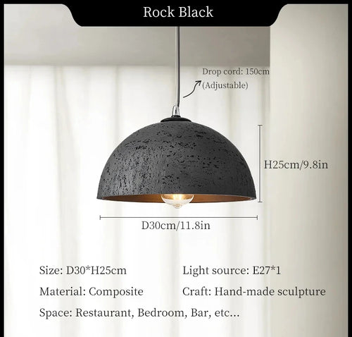 Modern wabi-sabi chandelier for elegant and minimalist interior decor - vue 12 sur 11