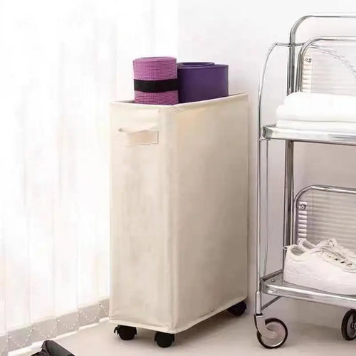 panier à linge pliable avec couvercle pour rangement pratique