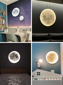 Modern moon wall light minimalist decorative LED lamp