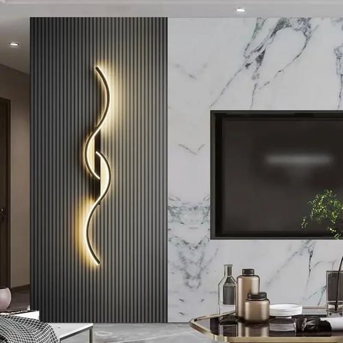 Modern minimalist luxury decorative LED wall light - vue 3 sur 13