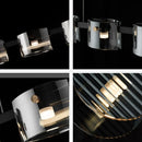 lustre moderne en verre minimaliste pour éclairage design