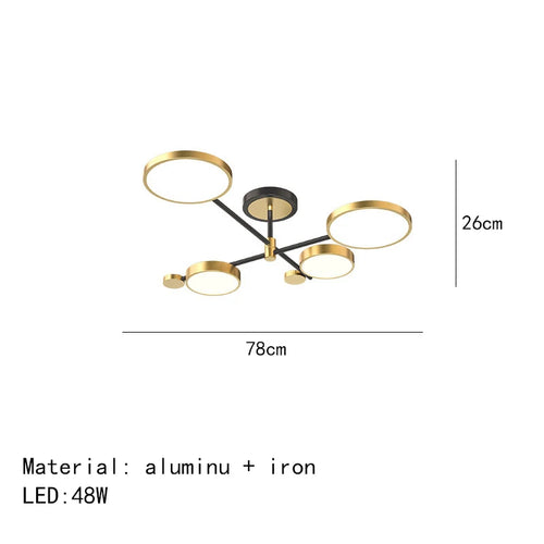 Minimalist LED ceiling light with 3 colour temperatures decorative indoor fixture - vue 15 sur 30