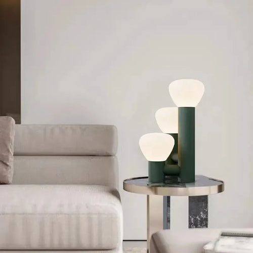 Coloured glass table lamp for interior decoration - vue 4 sur 10