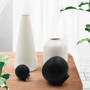 vase nordique en céramique émaillée décoration moderne géométrique