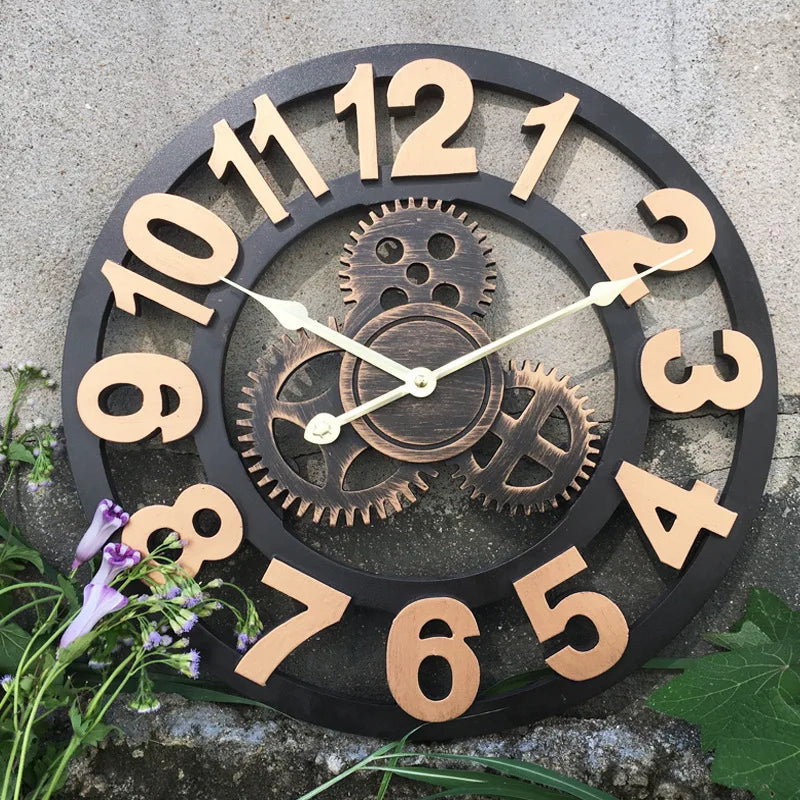 autocollants muraux rétro pour décoration horloge alarme tendance - vue 3 sur 7