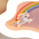 lustre nuage arc-en-ciel avec cheval pour chambre d'enfant