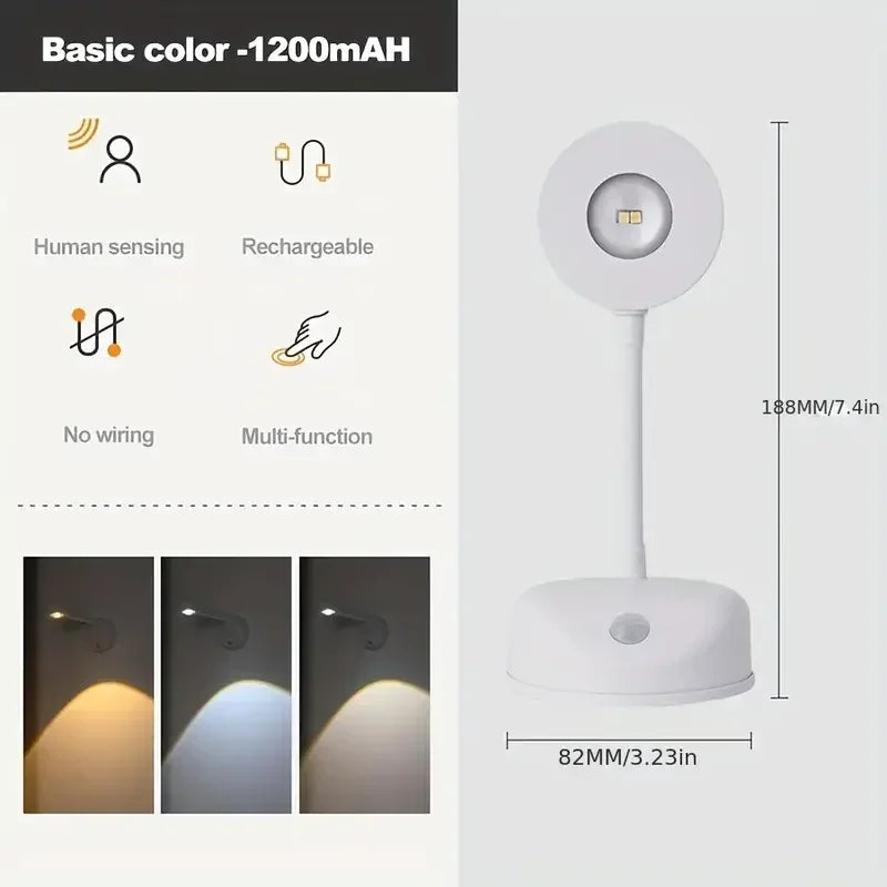 applique murale intelligente sans fil avec détection humaine et intensité variable - vue 8 sur 10