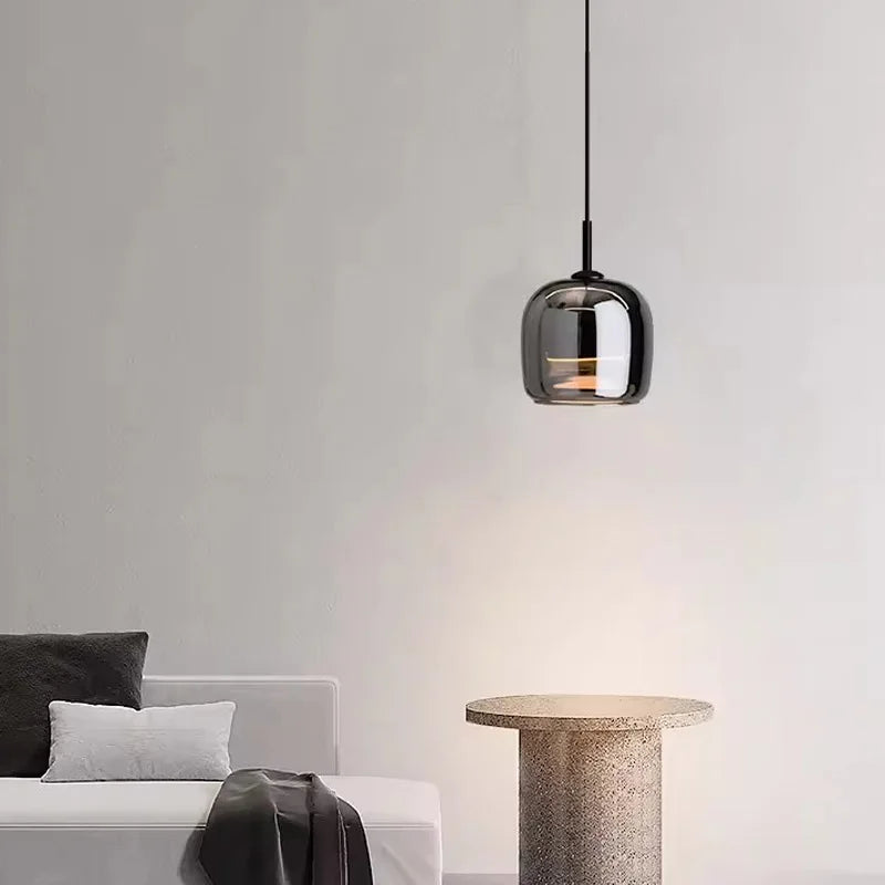 lustre led en verre nordique luxe minimaliste moderne décoratif