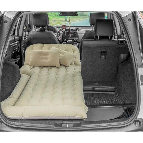 Inflatable Car Air Mattress, Inflatable Mattress, Camping Sleeping Pillow, Compact Portable Truck Bed Mattress for Travel - vue 3 sur 6