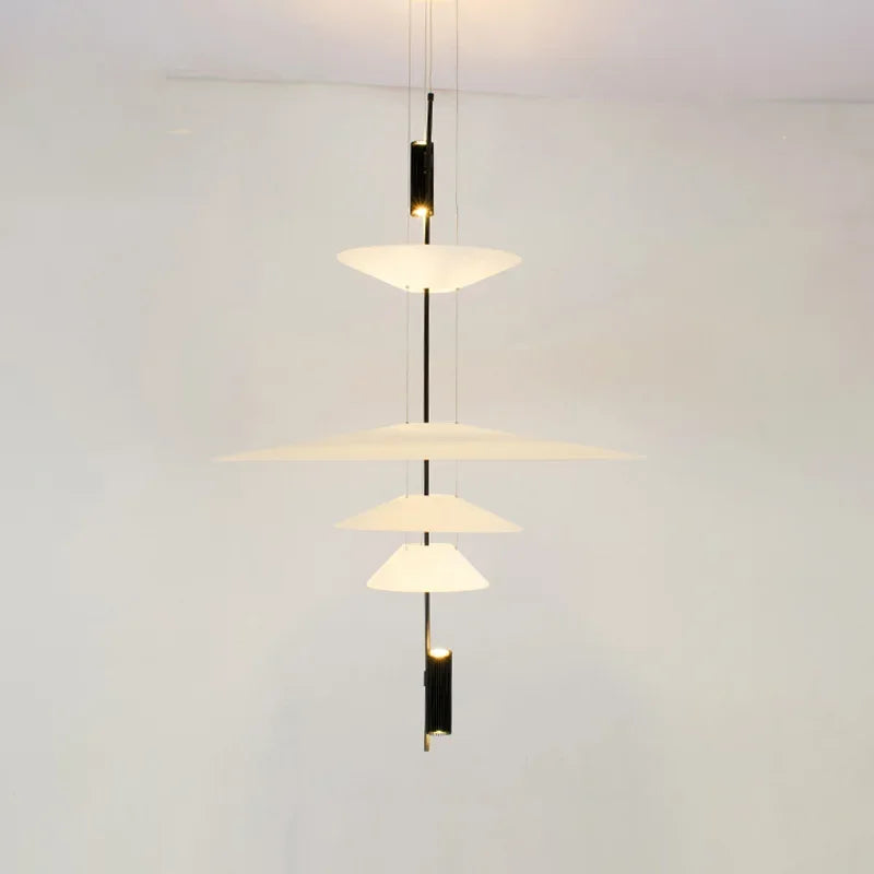 sandyha lustre style soucoupe volante led moderne décoration intérieure - vue 5 sur 15