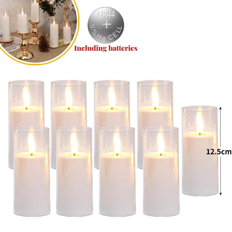 lot de 6 à 60 bougies led sans flamme pour décorations de fête - vue 12 sur 12