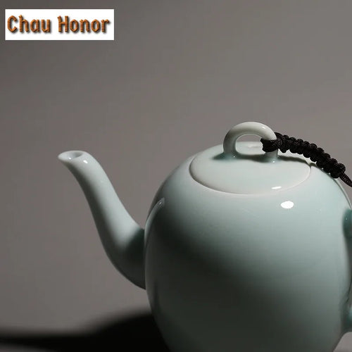 Theiere porcelaine artisanale style kung fu avec accessoires