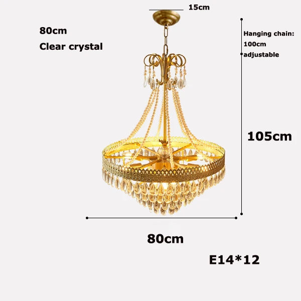 lustre à led en cristal en forme de larme pour décoration intérieure - vue 13 sur 14