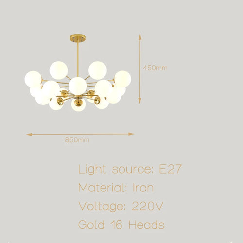 Moderne Simple suspension LED lumière fer lustre chambre salon salle à manger éclairage à la maison noir/or E27 220V plafonnier - vue 19 sur 20