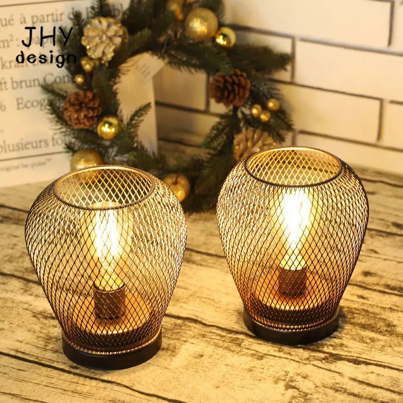 Lampe de Table à Cage en métal - vue 10 sur 9