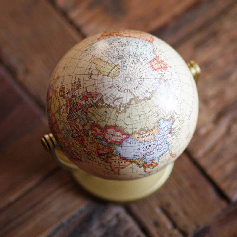 globe terrestre rétro pour enfants apprentissage géographie décoration créative - vue 5 sur 7